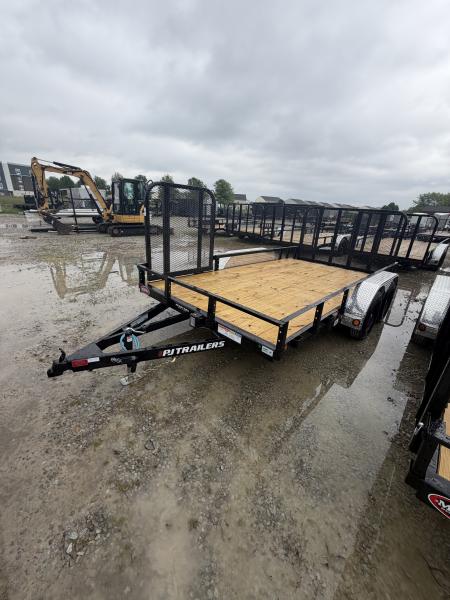 New 2026 PJ Trailers UL142 Utility Trailer 83X14 TA DOVETAIL W/ SIDE GATE (GVW:7000) BLACK