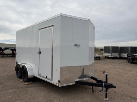 New 2026 Look Trailers ST DLX 7x14 Cargo / Enclosed Trailer 7K- White