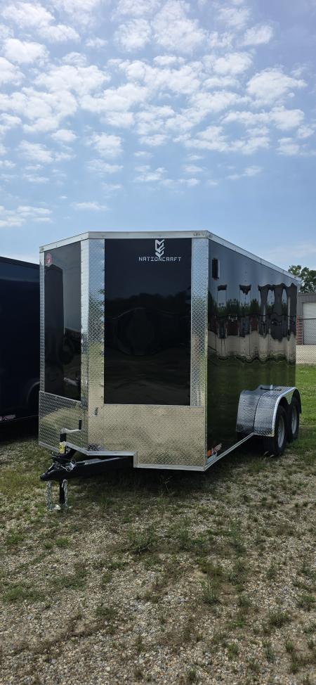 New 2026 NationCraft Trailers 7 X 14 TA POLY Cargo / Enclosed Trailer