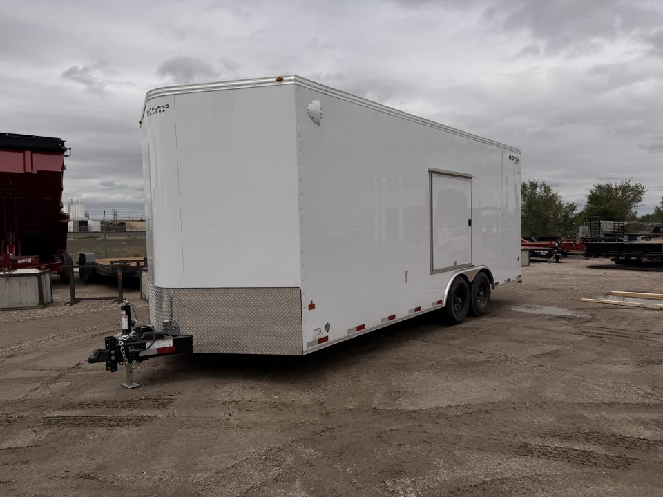 New 2026 Royal Cargo Trailers 8-20-1.5V Enclosed Car Hauler W/ Escape Door