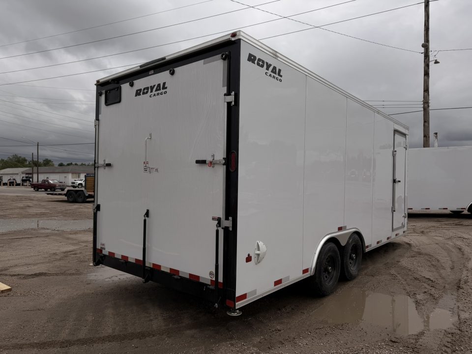 New 2026 Royal Cargo Trailers 8-20-1.5V Enclosed Car Hauler W/ Escape Door