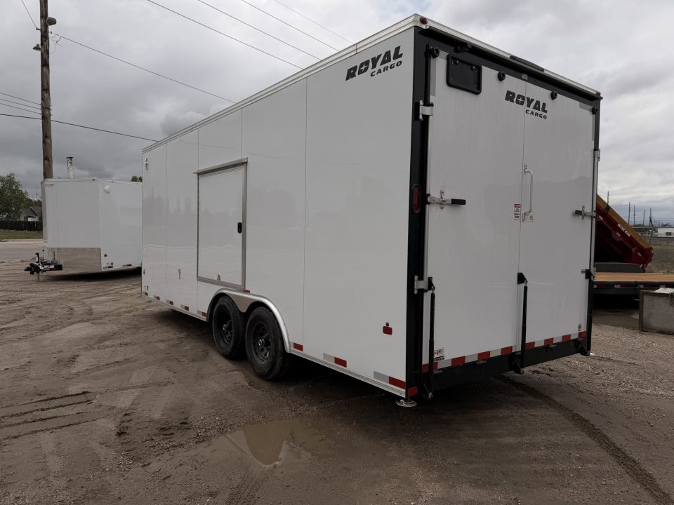 New 2026 Royal Cargo Trailers 8-20-1.5V Enclosed Car Hauler W/ Escape Door