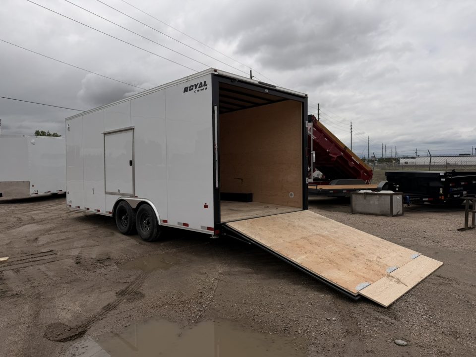New 2026 Royal Cargo Trailers 8-20-1.5V Enclosed Car Hauler W/ Escape Door