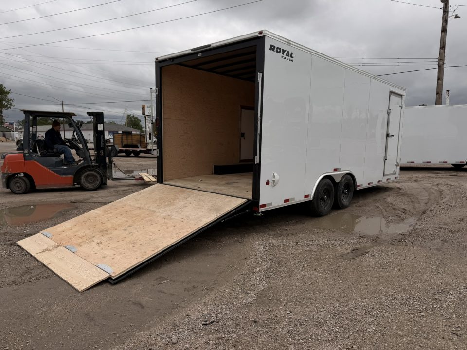 New 2026 Royal Cargo Trailers 8-20-1.5V Enclosed Car Hauler W/ Escape Door