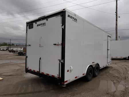 New 2026 Royal Cargo Trailers 8-20-1.5V Enclosed Car Hauler W/ Escape Door