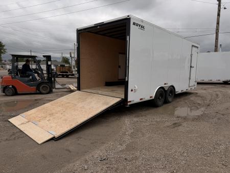 New 2026 Royal Cargo Trailers 8-20-1.5V Enclosed Car Hauler W/ Escape Door