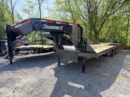 New 2026 Diamond C FMAX210 GOOSENECK TRAILER 30’ HYDRO DOVE & JACKS ALUMINUM OUTER RIMS