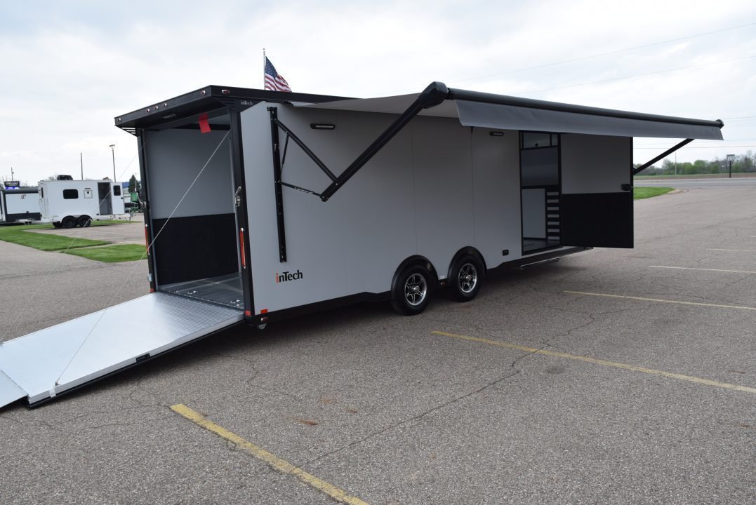 New INTECH 8.5x24 LITE SERIES ALL ALUMINUM RACE HAULER
