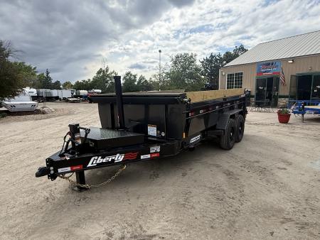 New 2025 Liberty Industries 14K 7X14 Dump Trailer