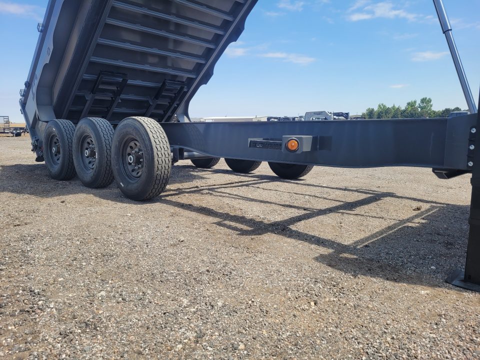 New 2026 Buckshot 83"x18' Triple Axle Telescopic Gooseneck Dump Trailer