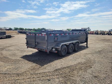 New 2026 Buckshot 83"x18' Triple Axle Telescopic Gooseneck Dump Trailer