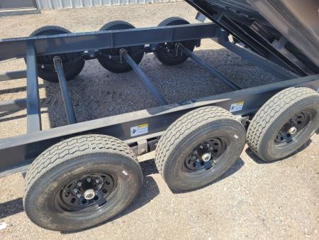 New 2026 Buckshot 83"x18' Triple Axle Telescopic Gooseneck Dump Trailer