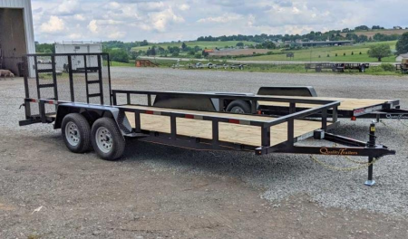 New 2026 Quality 7x16 General Duty Utility Trailer w/ 2' DOVE