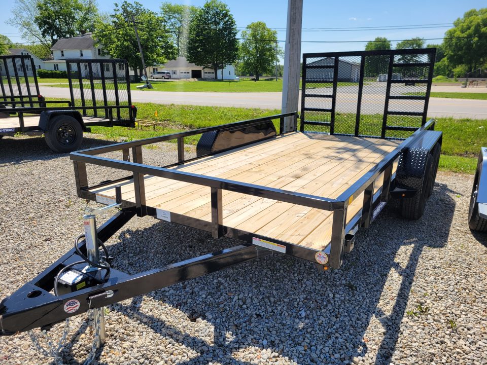 New 2026 Sure-Trac 7x14 Tube Top 7K Utility Trailer