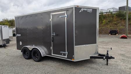 New 2026 Homesteader 7x14 Intrepid V-Nose Cargo Trailer w/ Ramp Door