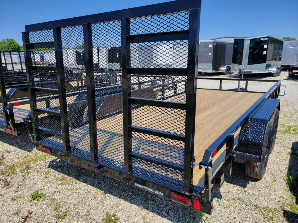 New 2026 Sure-Trac 7x16 Tube Top 7k Utility Trailer