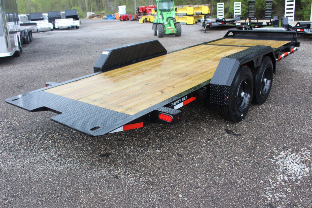New 2026 Moritz 7' x 16' + 4' Low Pro - Gravity Tilt - Tilt Trailer - 16000# GVW