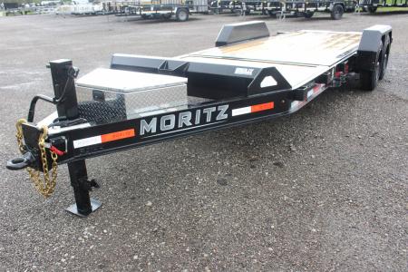 New 2026 Moritz 7' x 16' + 4' Low Pro - Gravity Tilt - Tilt Trailer - 16000# GVW
