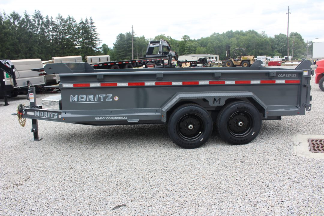 New 2026 Moritz 6' 10" x 14' Heavy Commercial DLH Series Dump Trailer - 16000# GVW