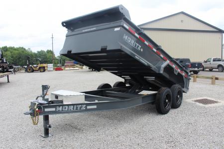 New 2026 Moritz 6' 10" x 14' Heavy Commercial DLH Series Dump Trailer - 16000# GVW