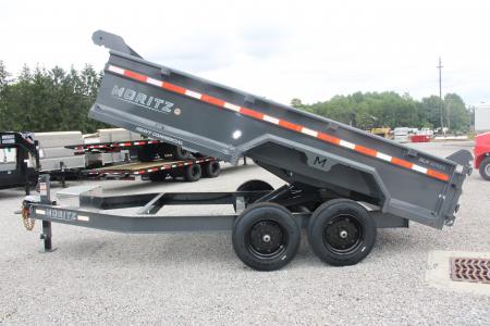 New 2026 Moritz 6' 10" x 14' Heavy Commercial DLH Series Dump Trailer - 16000# GVW