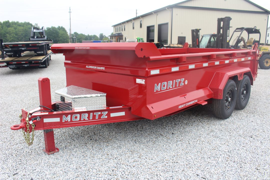 New 2026 Moritz 6' 10" x 14' Heavy Commercial DLH Series Dump Trailer - 14000# GVW