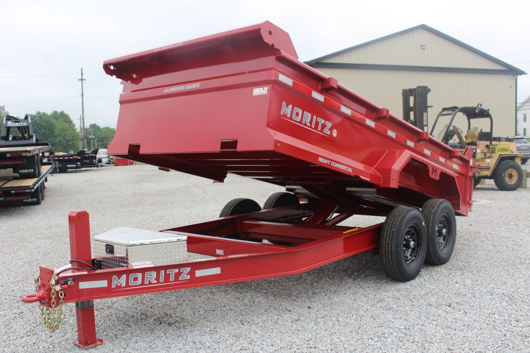 New 2026 Moritz 6' 10" x 14' Heavy Commercial DLH Series Dump Trailer - 14000# GVW