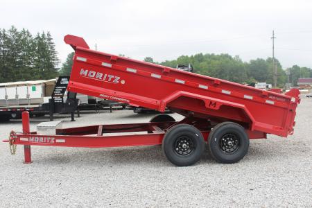 New 2026 Moritz 6' 10" x 14' Heavy Commercial DLH Series Dump Trailer - 14000# GVW