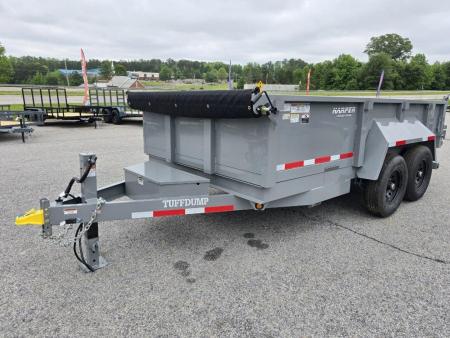 New 2026 TUFFDUMP 14K 7X14 DUMP TRAILER 2' WALLS