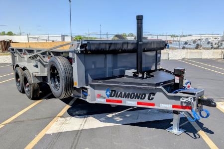 New Diamond C LPT-210 16' Telescopic, 23K (GVWR) HD 7ga Body Dump Trailer