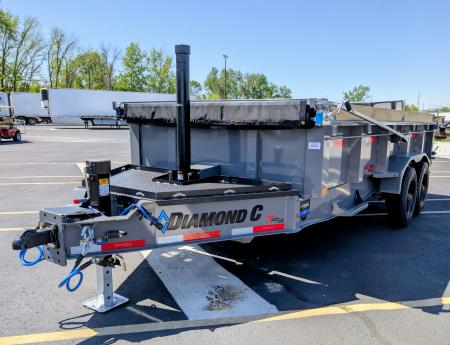 New Diamond C LPT-210 16' Telescopic, 23K (GVWR) HD 7ga Body Dump Trailer