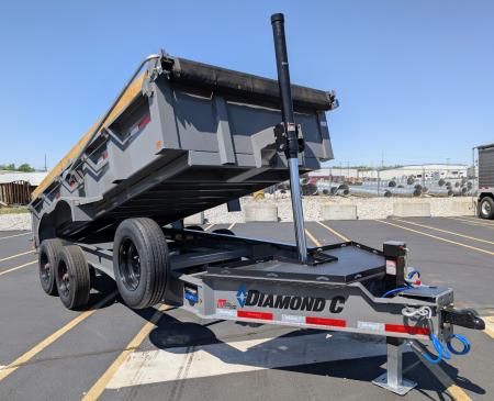 New Diamond C LPT-210 16' Telescopic, 23K (GVWR) HD 7ga Body Dump Trailer