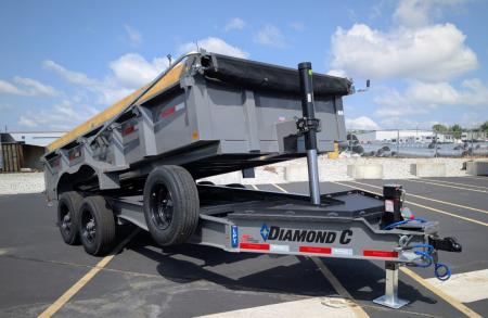 New LPT-210 16' Telescopic, 23K (GVWR) HD 7ga Body Dump Trailer