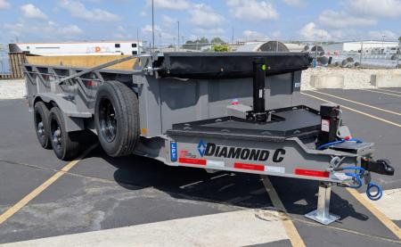 New LPT-210 16' Telescopic, 23K (GVWR) HD 7ga Body Dump Trailer