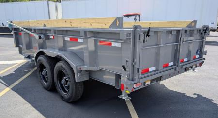 New LPT-210 16' Telescopic, 23K (GVWR) HD 7ga Body Dump Trailer