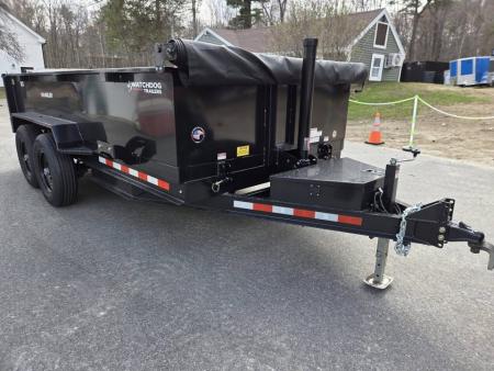 New 2026 Watchdog Trailers 7x14 14,000lb gvwr dump trailer with tarp kit and ramps Dump Trailer