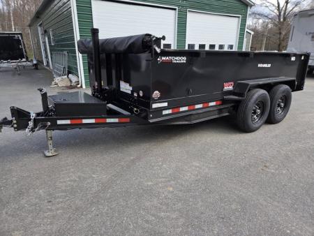 New 2026 Watchdog Trailers 7x14 14,000lb gvwr dump trailer with tarp kit and ramps Dump Trailer