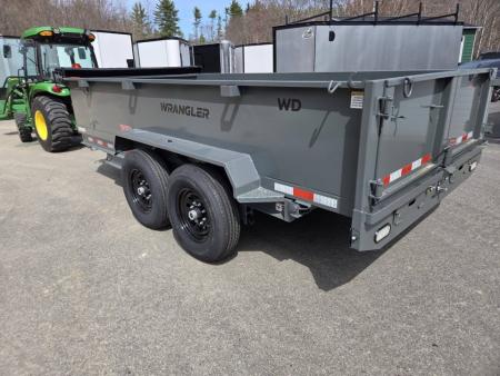 New 2026 Watchdog Trailers 7x14 14,000lb gvwr dump trailer with tarp kit and ramps Dump Trailer