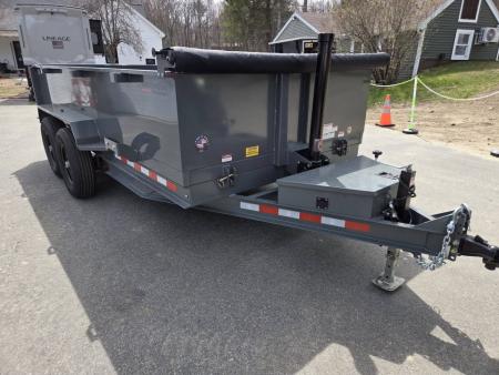New 2026 Watchdog Trailers 7x14 14,000lb gvwr dump trailer with tarp kit and ramps Dump Trailer