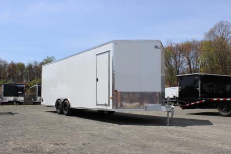 New 2026 E-Z Hauler 8.5x24 Aluminum Enclosed Car Hauler - Elite Escape Door