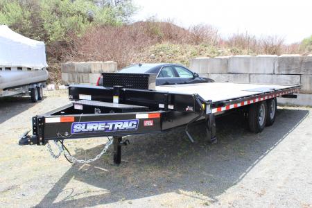 Used 2025 Sure-Trac 8.5x22 15K Deckover Power Tilt Trailer w/Upgrades