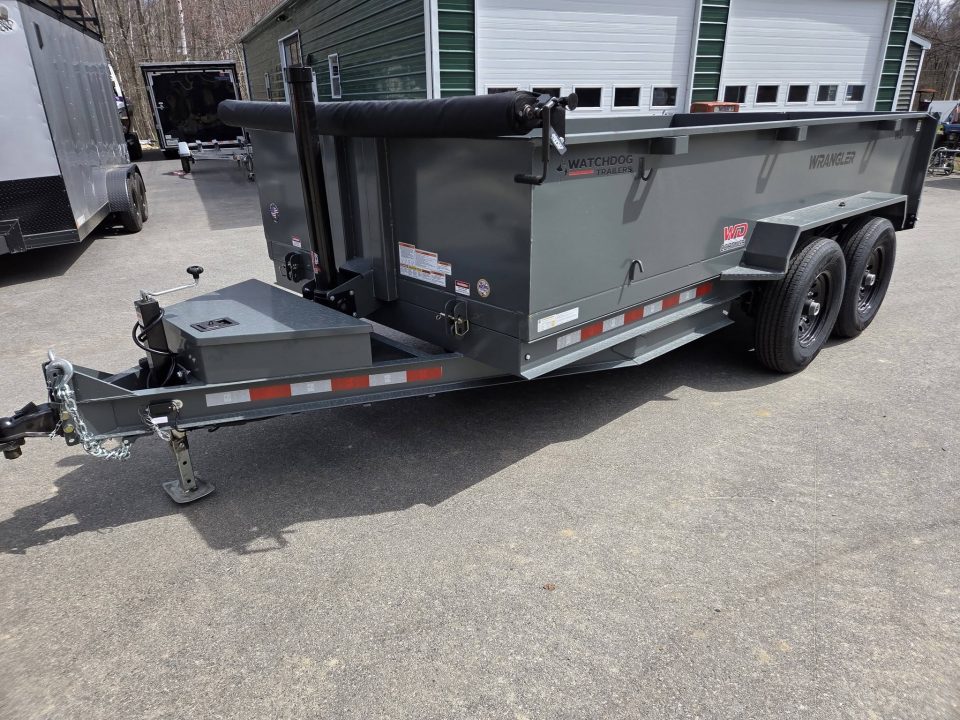 New 2026 Watchdog Trailers 7x14 14,000lb gvwr with tarp kit and ramps Dump Trailer