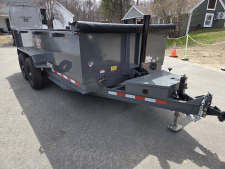 New 2026 Watchdog Trailers 7x14 14,000lb gvwr with tarp kit and ramps Dump Trailer