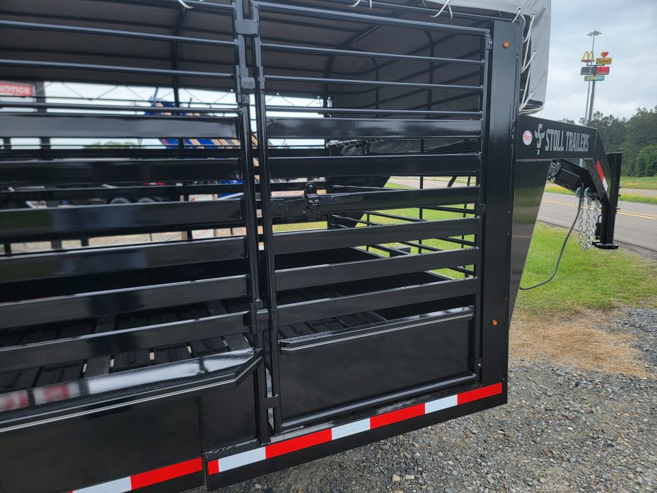 New 2026 Stoll 24'x7' Bar Top Livestock Trailer