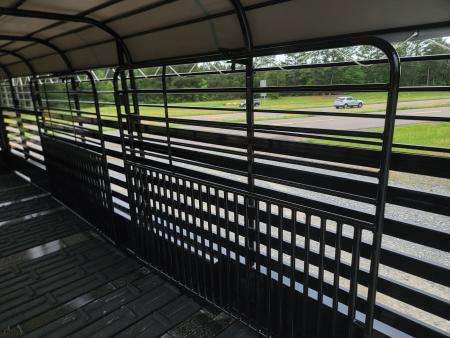 New 2026 Stoll 24'x7' Bar Top Livestock Trailer