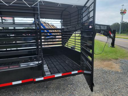 New 2026 Stoll 24'x7' Bar Top Livestock Trailer