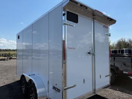New 2026 Pace American 7 x 14 Journey SE Flat Top Sloped V-Nose Enclosed Cargo Trailer 7K Cargo / Enclosed Trailer