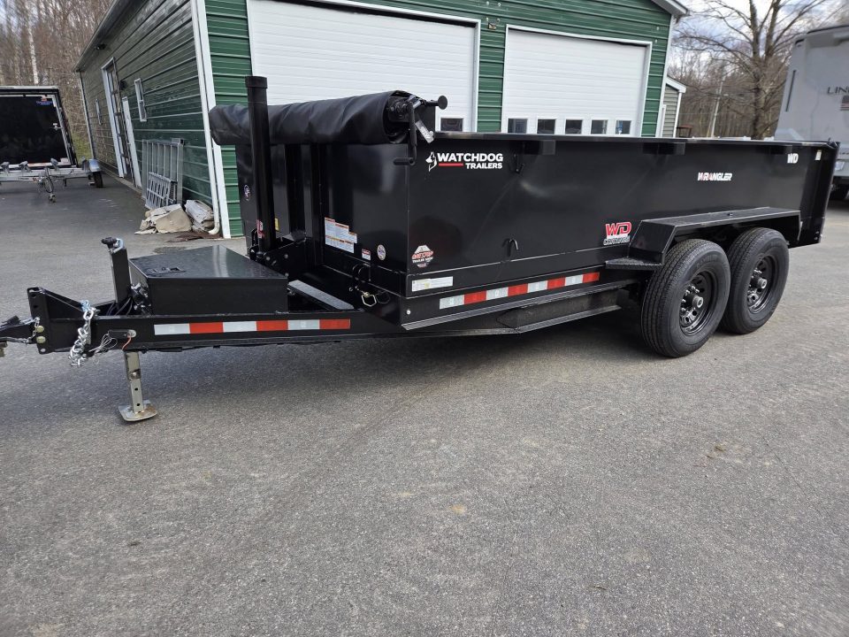 New 2026 Watchdog Trailers 7x14 with tarp kit and ramps grey Dump Trailer