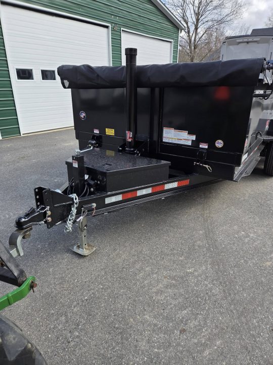 New 2026 Watchdog Trailers 7x14 with tarp kit and ramps grey Dump Trailer
