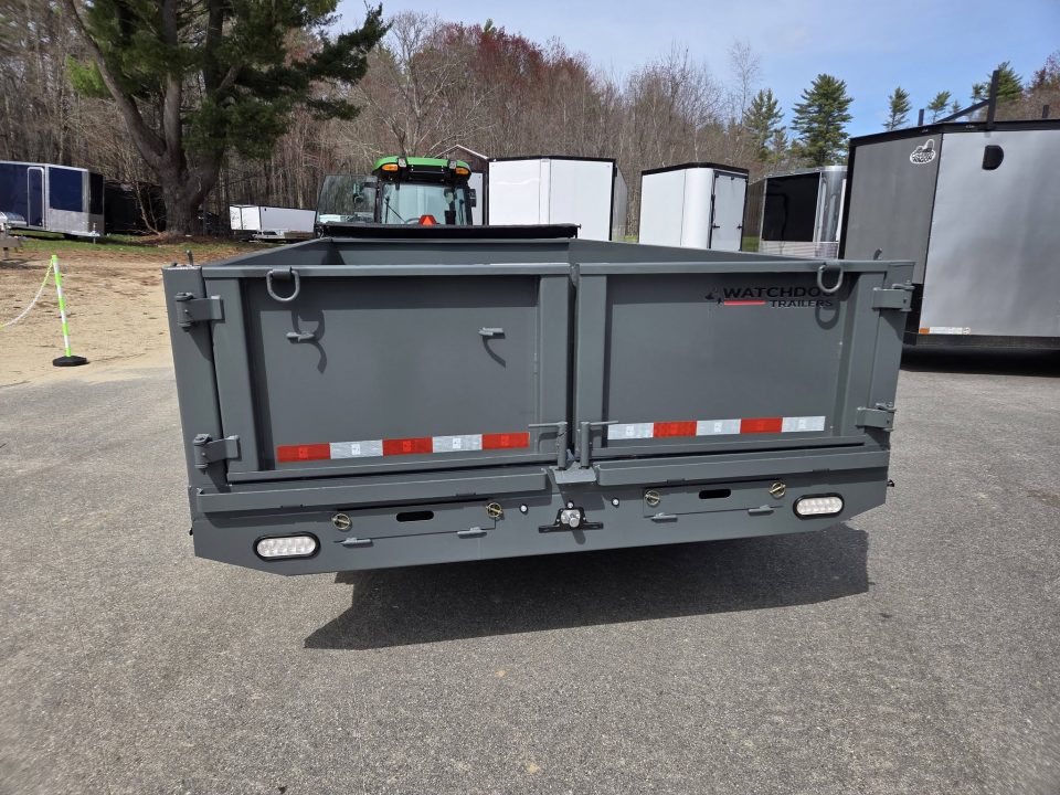 New 2026 Watchdog Trailers 7x14 with tarp kit and ramps grey Dump Trailer